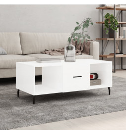 Table basse Blanc brillant...