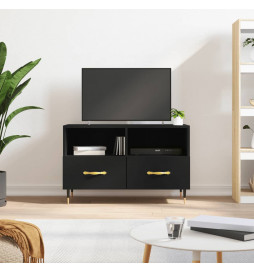 Meuble TV Noir 80x36x50 cm...