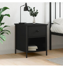 Table de chevet noir...