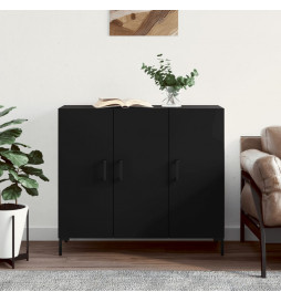 Buffet noir 90x34x80 cm...
