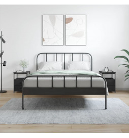 Tables de chevet 2 pcs noir...