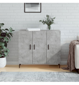 Buffet gris béton 90x34x80...