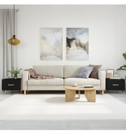 Tables basses 2 pcs noir...