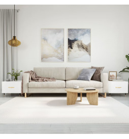 Tables basses 2 pcs blanc...
