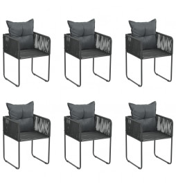 Chaises d'extérieur 6 pcs...