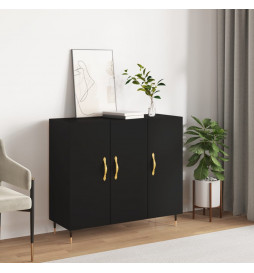 Buffet noir 90x34x80 cm...