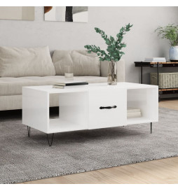 Table basse Blanc brillant...