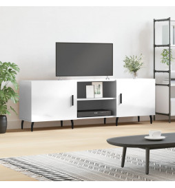 Meuble TV blanc brillant...