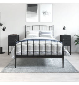 Tables de chevet 2 pcs noir...