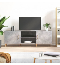 Meuble TV gris béton...