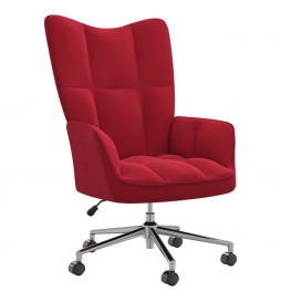 Chaise de relaxation Rouge...