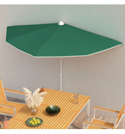 Demi-parasol de jardin avec...