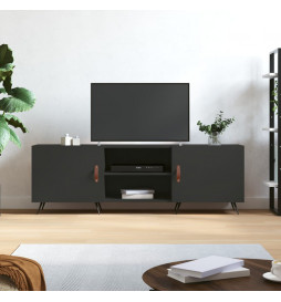 Meuble TV noir 150x30x50 cm...