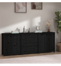 Buffet Noir 210x35x80 cm...