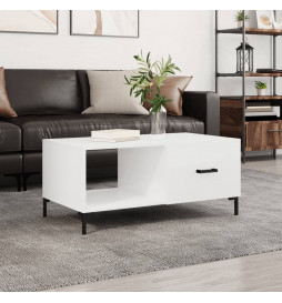 Table basse Blanc brillant...