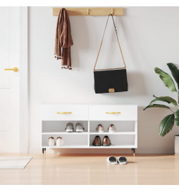 Banc à chaussures blanc...
