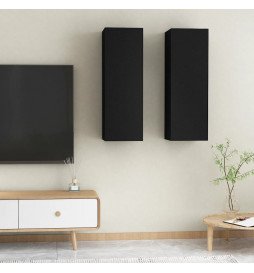Meubles TV 2 pcs Noir...