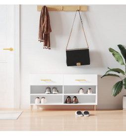 Banc à chaussures blanc...