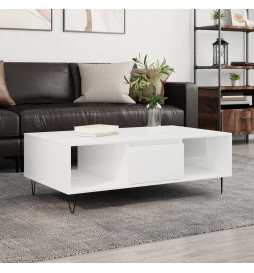 Table basse blanc brillant...
