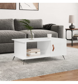 Table basse Blanc brillant...