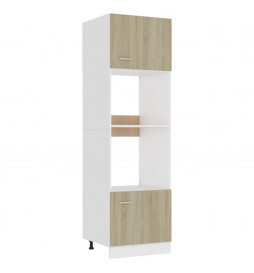 Armoire à micro-ondes Chêne...
