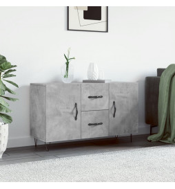 Buffet gris béton 100x36x60...