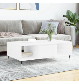 Table basse blanc brillant...