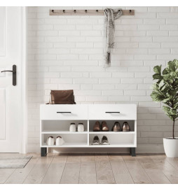 Banc à chaussures blanc...