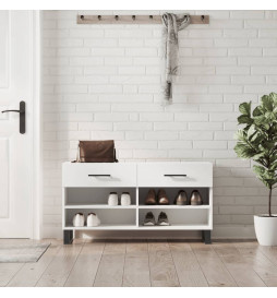 Banc à chaussures blanc...