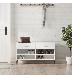 Banc à chaussures blanc...