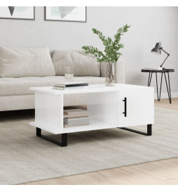 Table basse Blanc brillant...