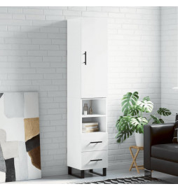 Buffet haut Blanc brillant...