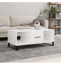 Table basse Blanc brillant...