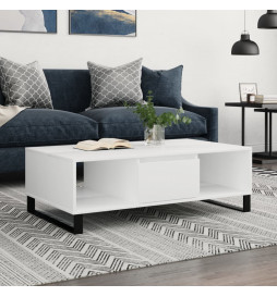 Table basse blanc 104x60x35...