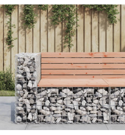 Banc jardin design gabion...