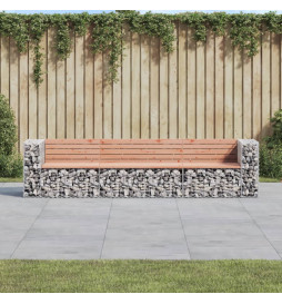 Banc jardin design gabion...