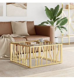 Table basse doré 80x80x40...