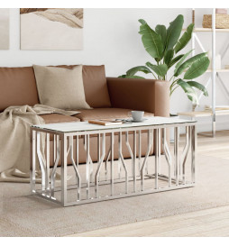 Table basse argenté...