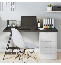 Dessus de bureau gris foncé...