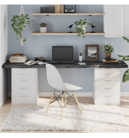 Dessus de bureau gris foncé...