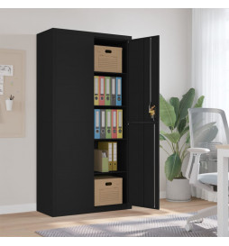 Classeur noir 90x40x180 cm...