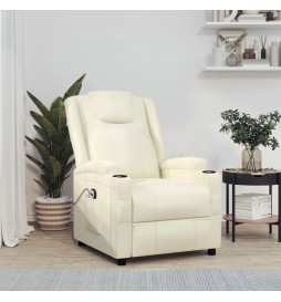 Fauteuil Crème Similicuir