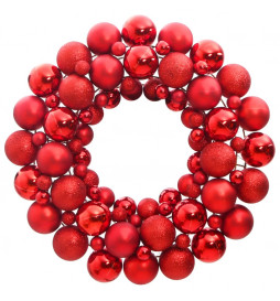 Couronne de Noël rouge 45...
