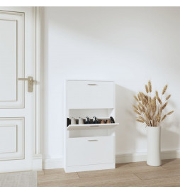Armoire à chaussures Blanc...