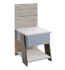 FMD Table de chevet avec 1...