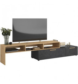 Meuble TV RAW - Décor chene...