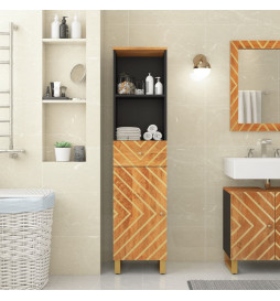 Armoire bain marron et noir...