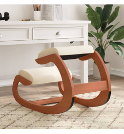 Chaise assis-genoux crème...