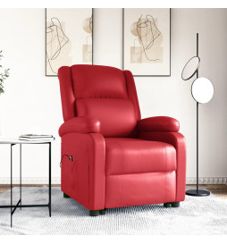 Fauteuil Rouge Similicuir