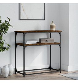 Table console chêne fumé...
